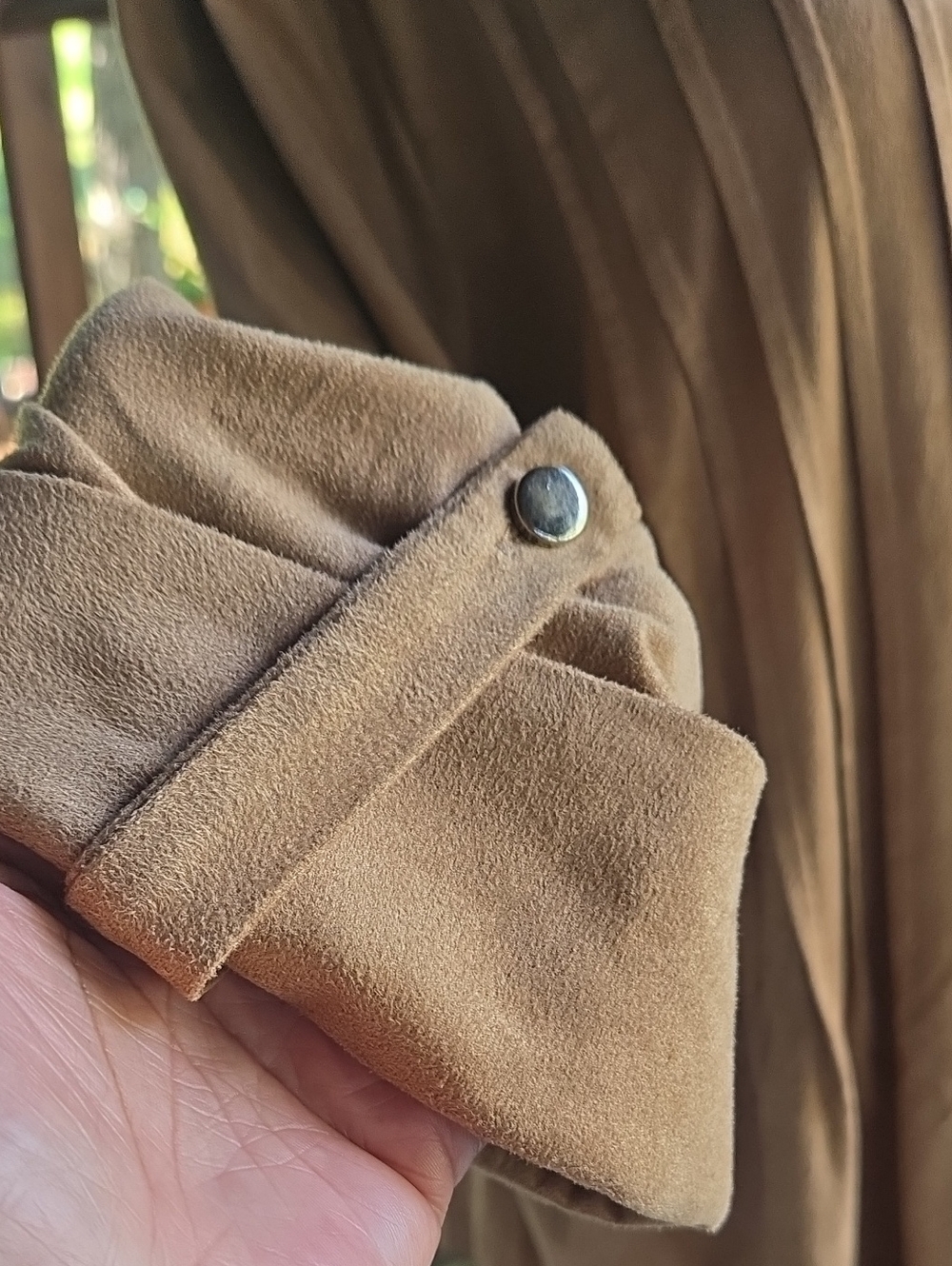 Cocomo Tan Faux Suede Tunic Size 2X - Picture 5 of 9